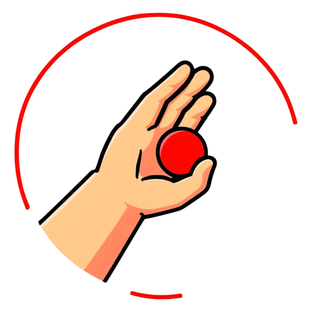 forbidden sign with hand gesture sticker