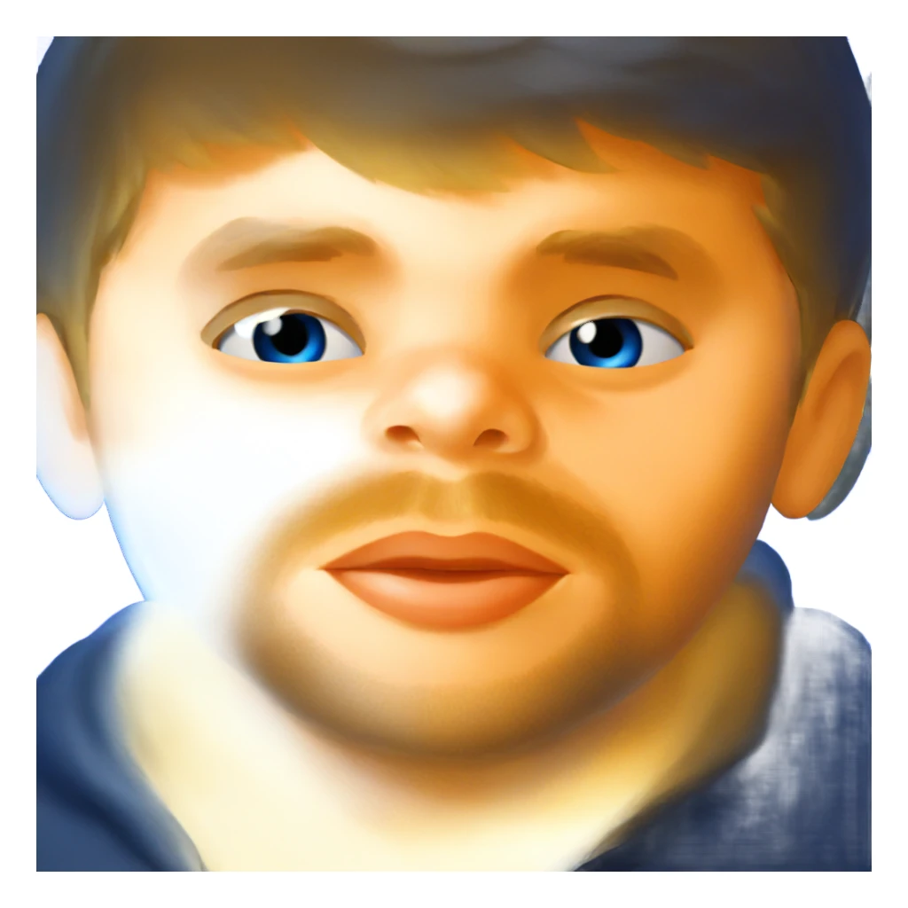 blonde boy with blue eyes sticker