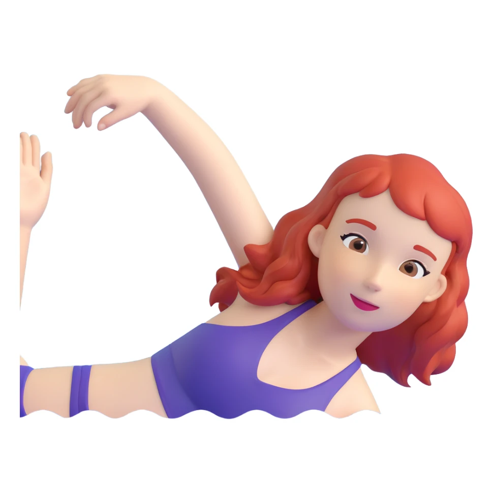 22-year-old redheaded girl athlete swimmer sticker