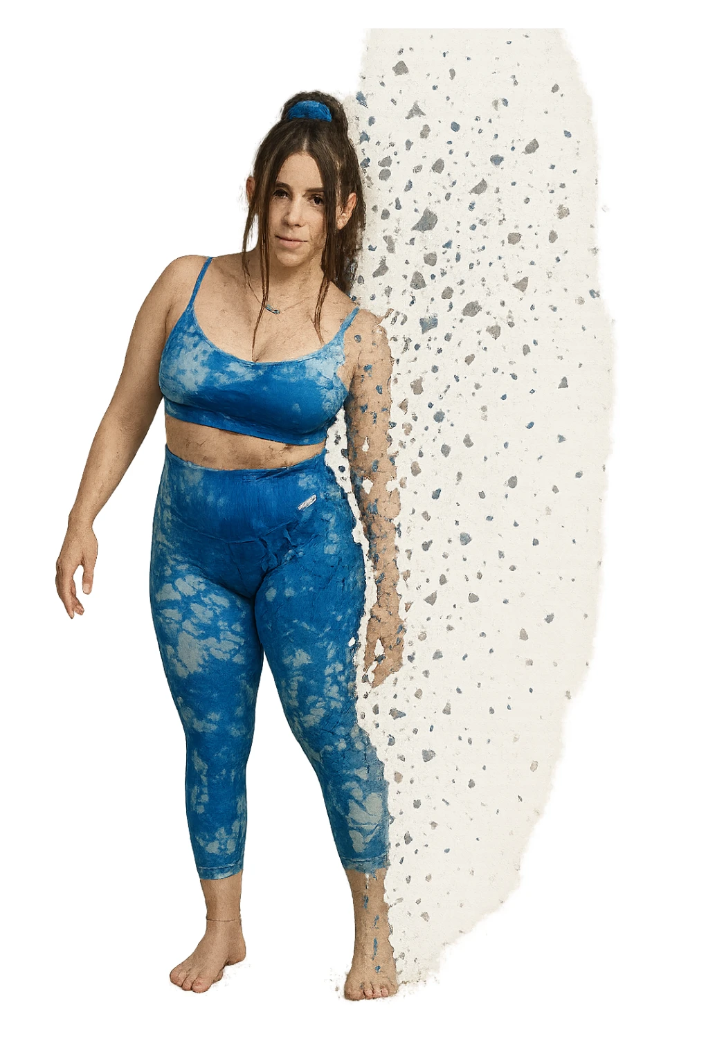 corpo come se si stesse sgretolando  sticker