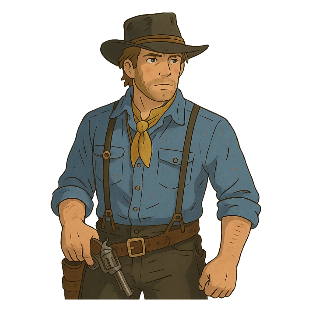 Arthur Morgan from Red Dead Redemption sticker