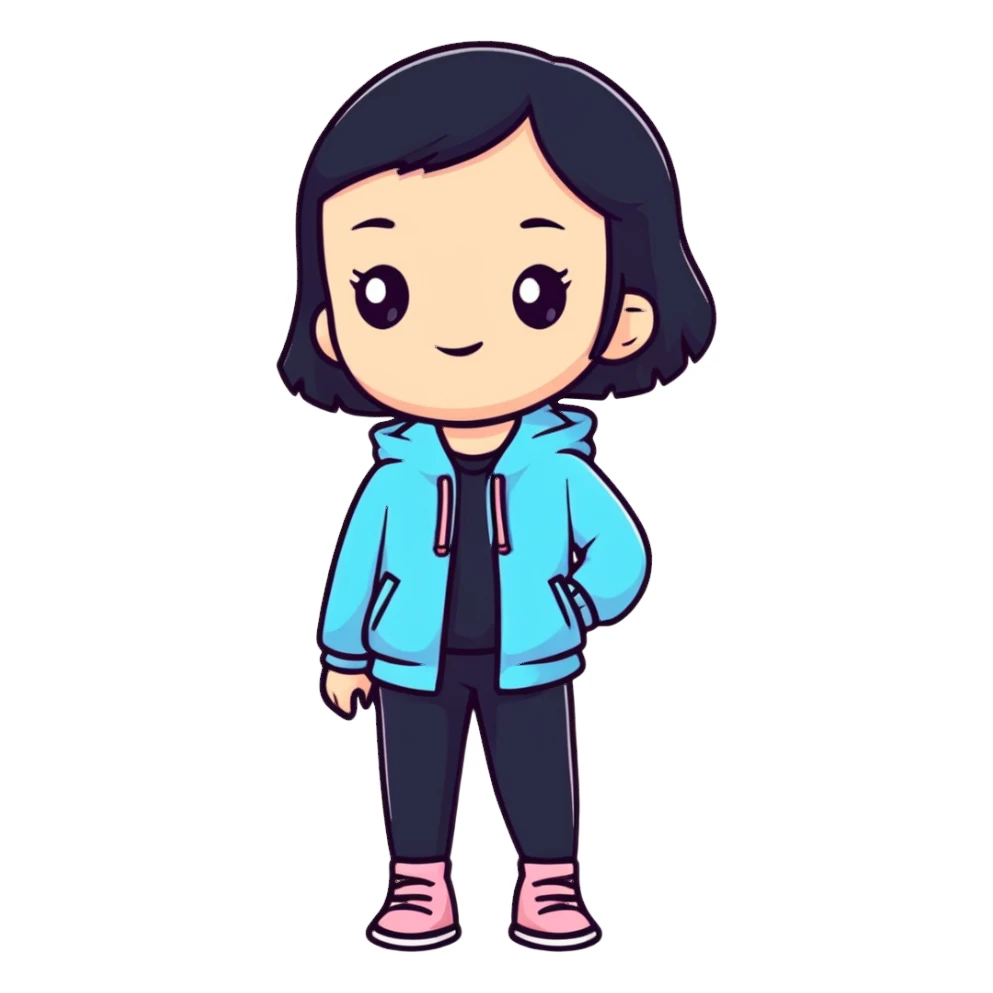 модная девушка sticker