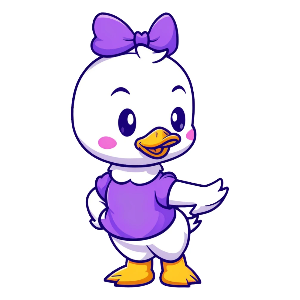 classic Daisy Duck from Disney sticker