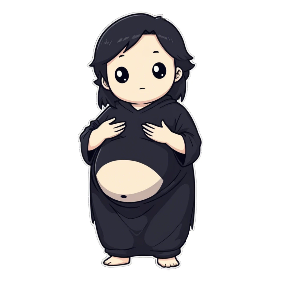 pregnant mahito  sticker