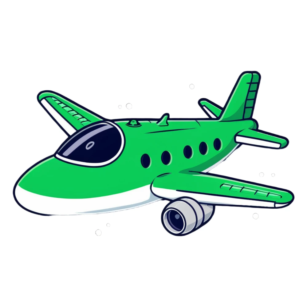 Crocodile bomber plane in space with stars sticker