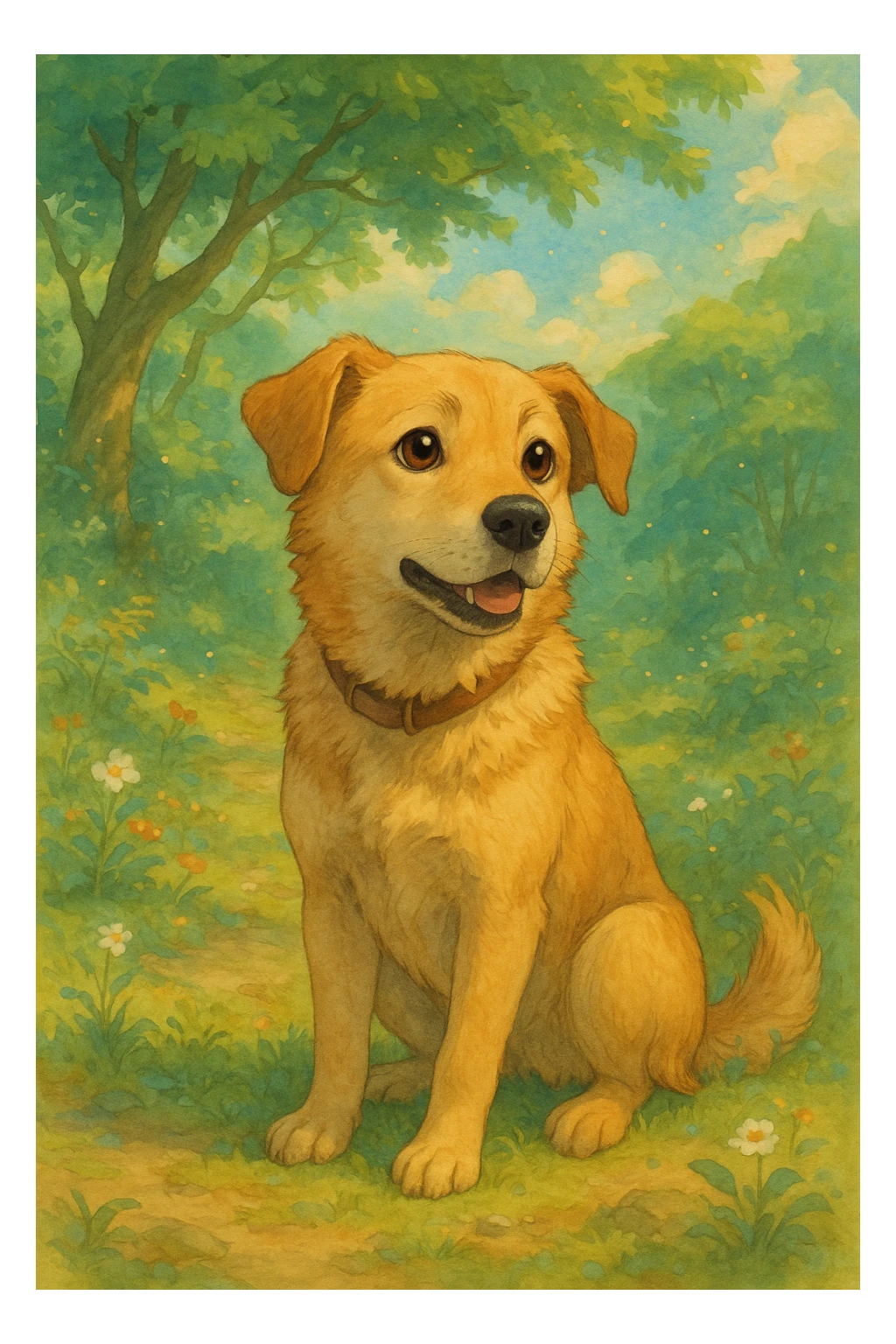 realistic dog sticker