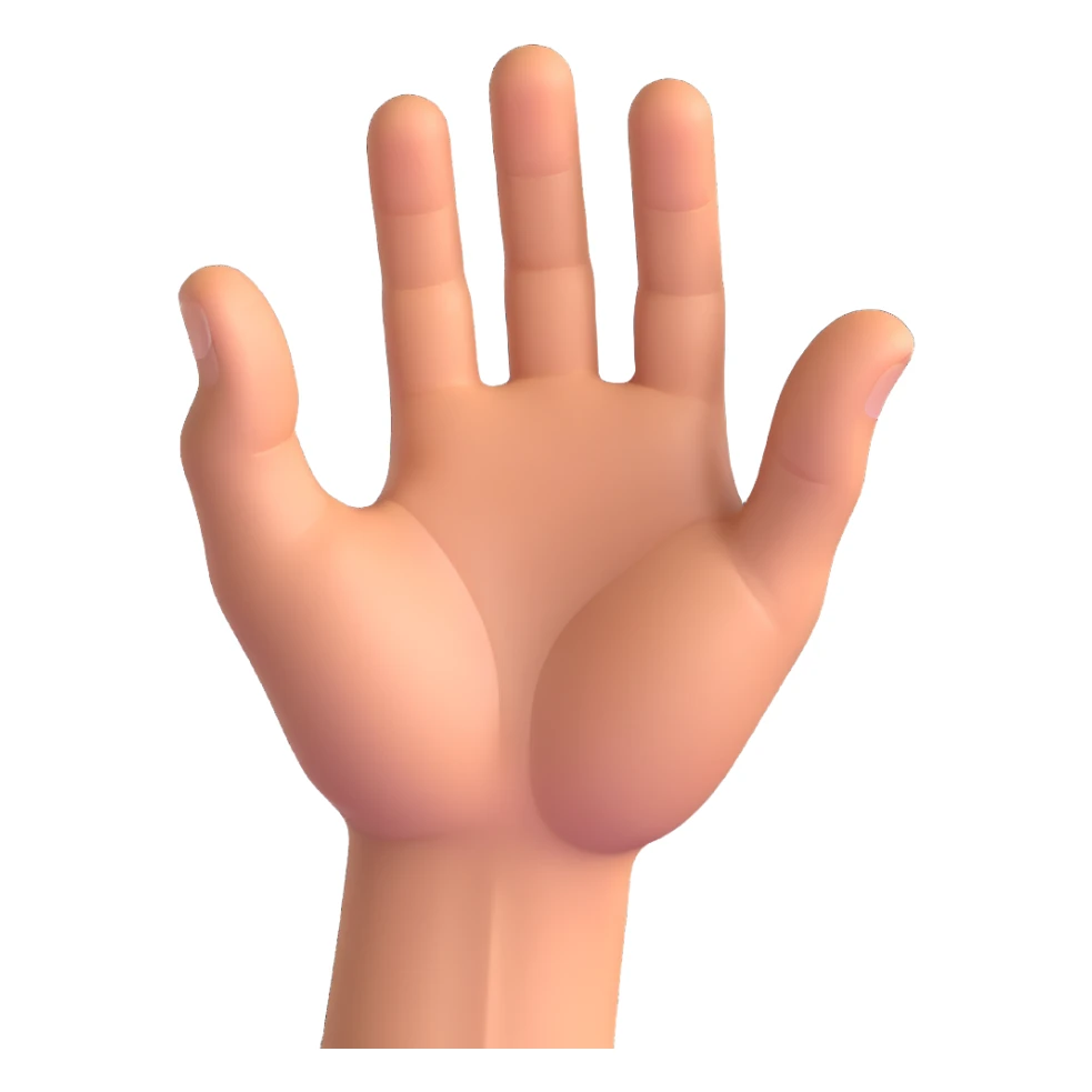 a fist hand hitting an open palm, clear gesture, dynamic motion sticker