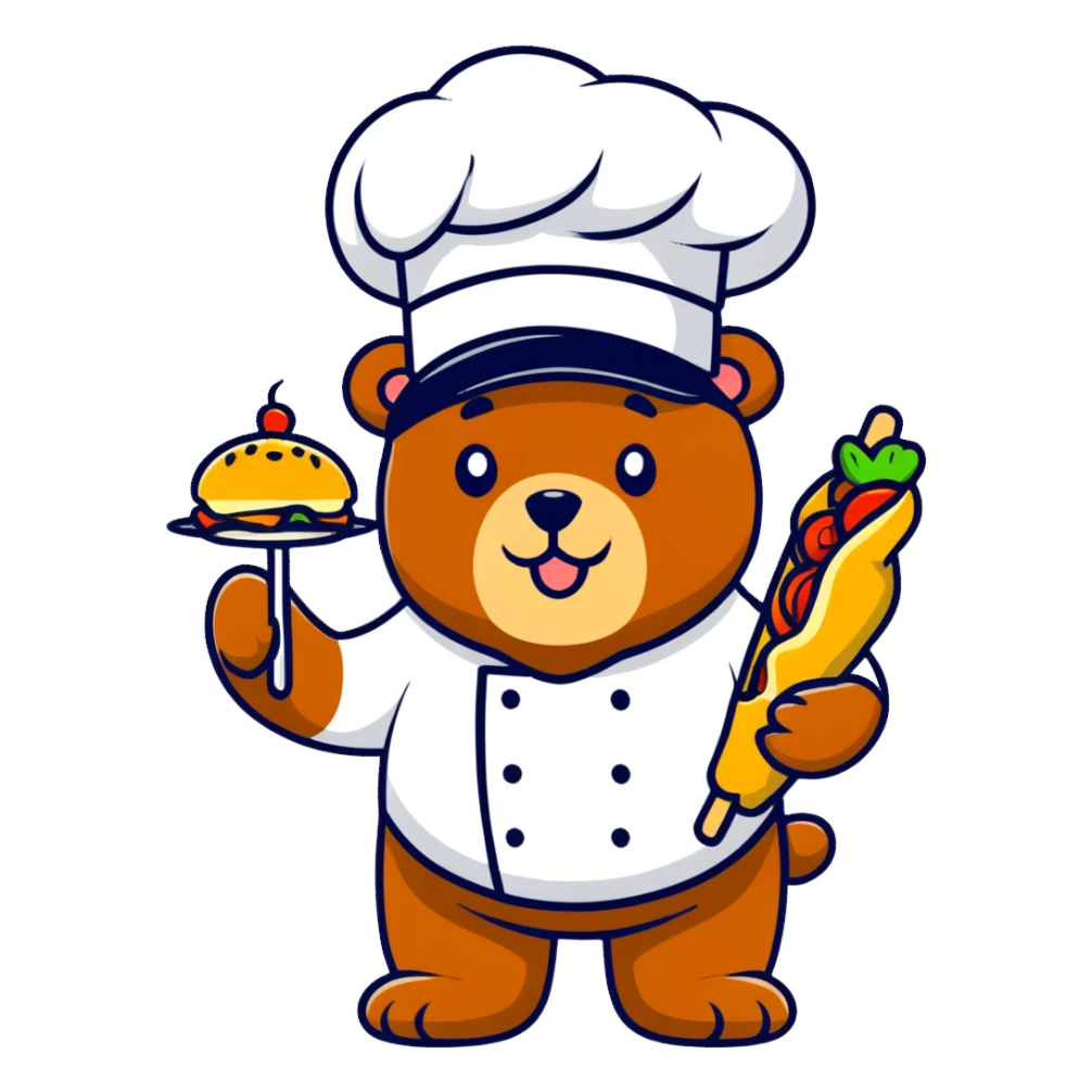 Bär der Döner isst  sticker