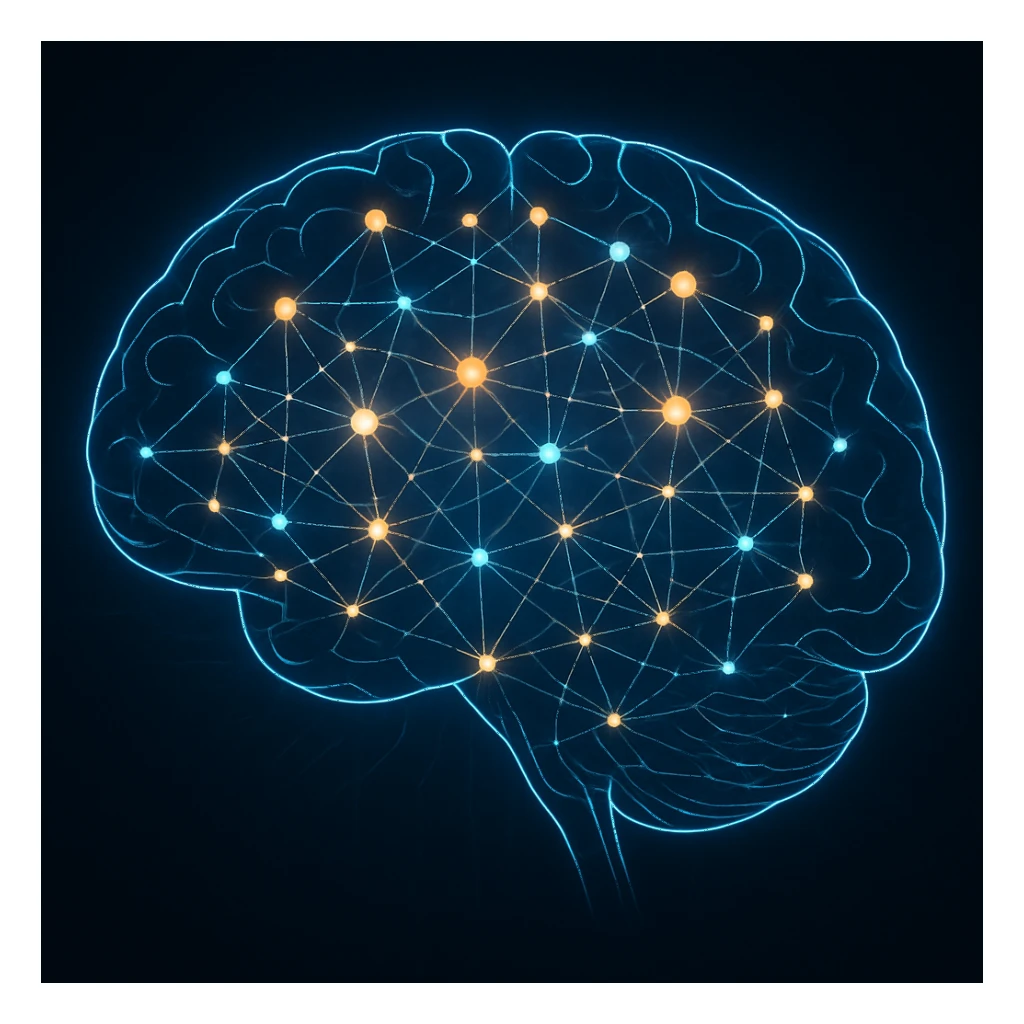 neural network AI brain sticker