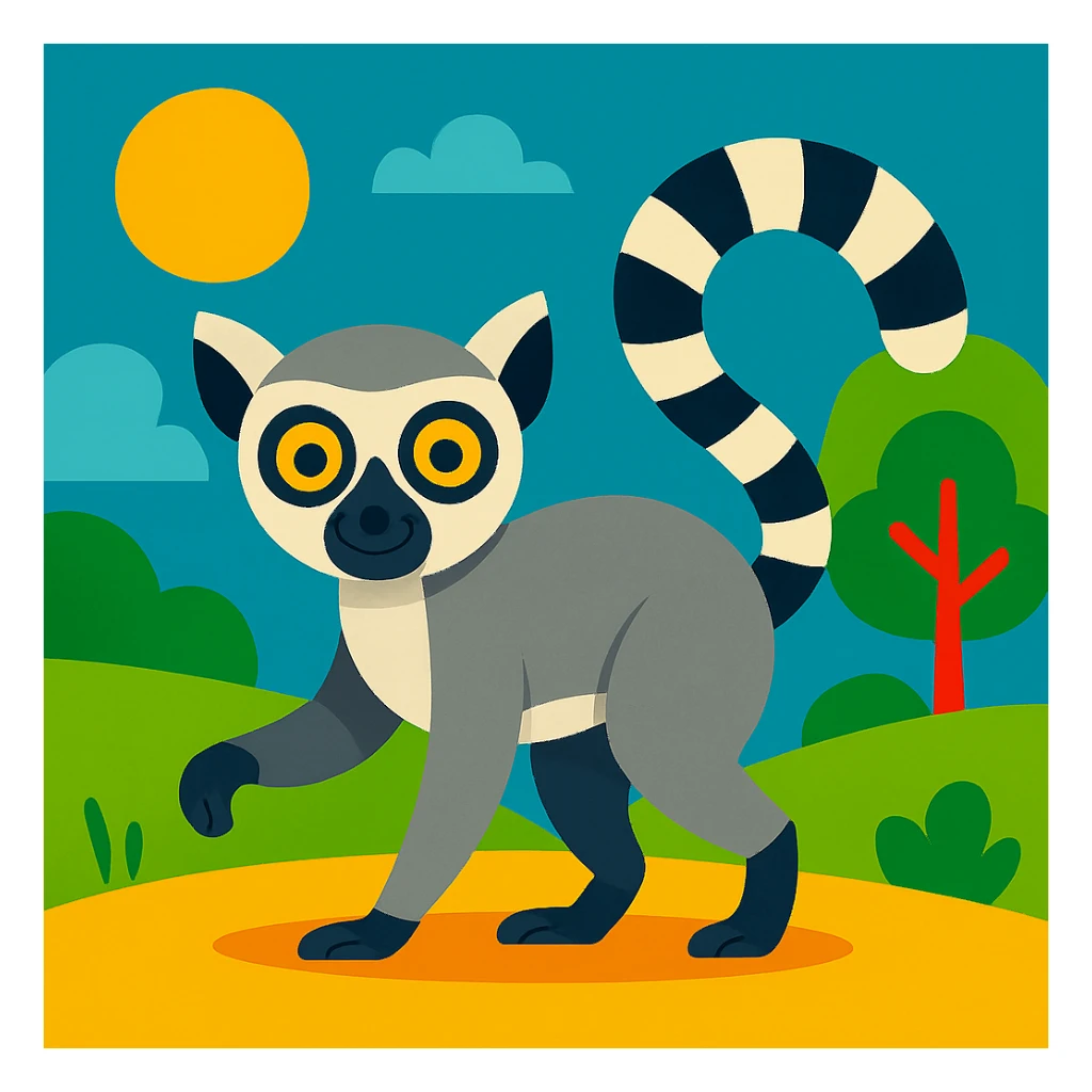 Lemur sticker