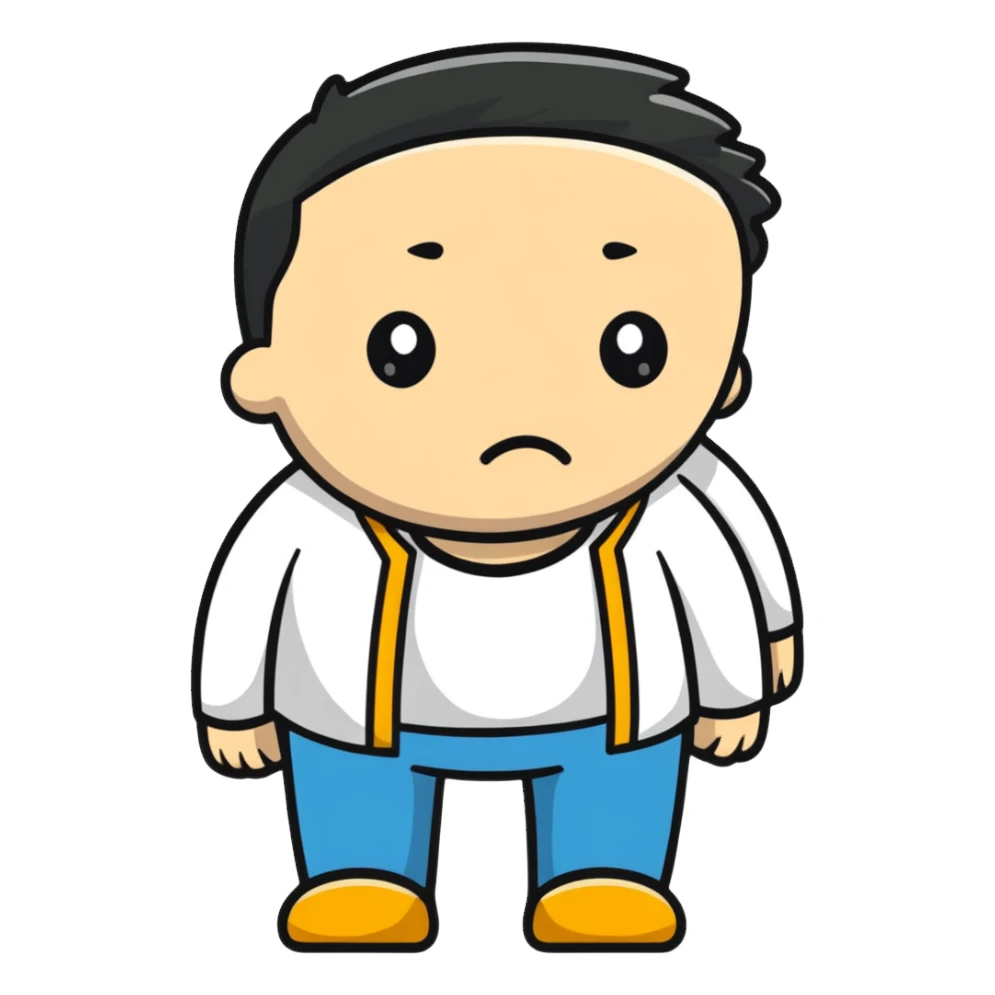 tired man after sport sticker