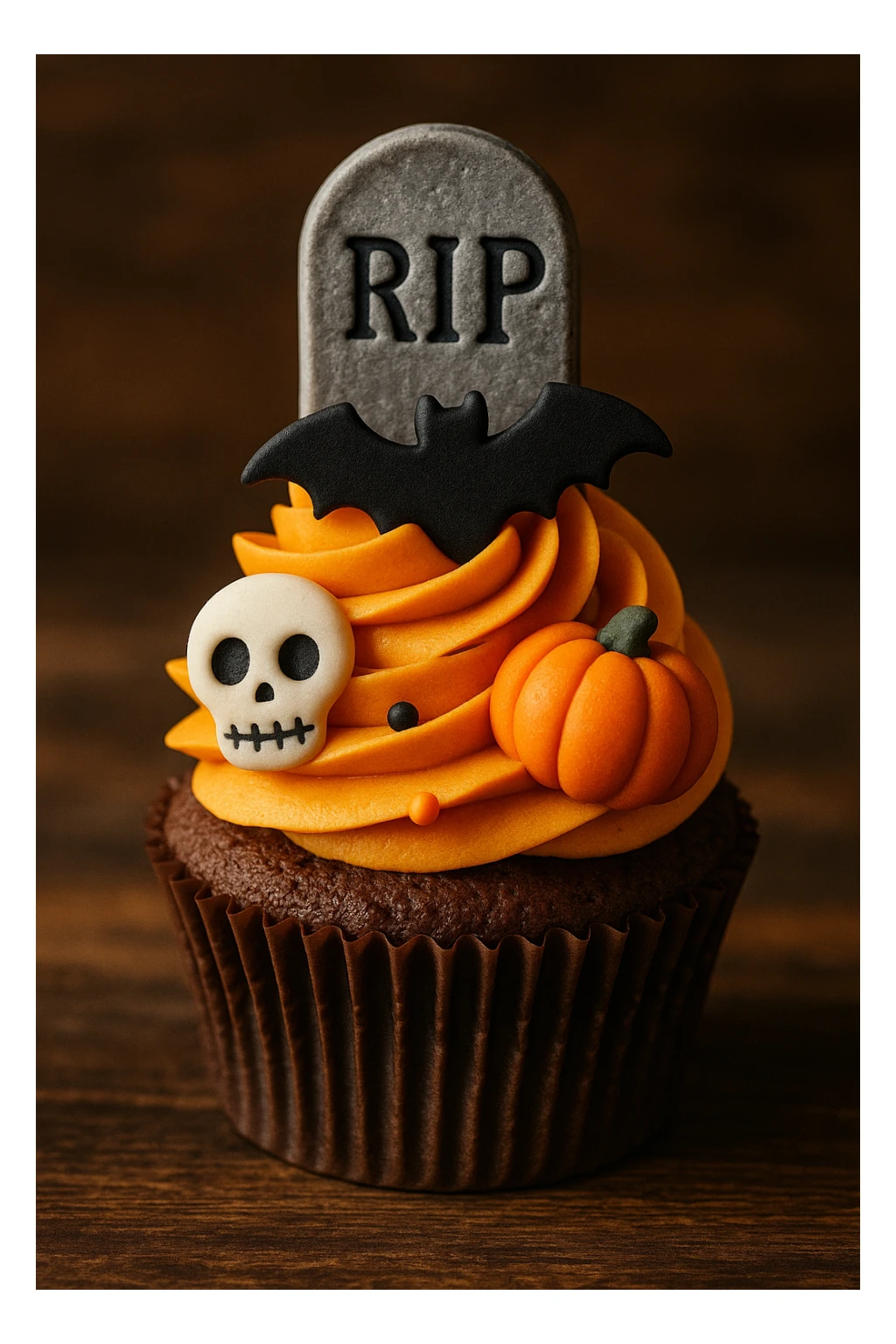 Halloween cupcake sticker
