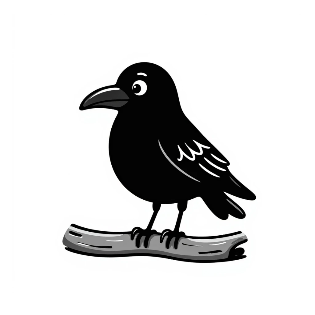 Crow sticker