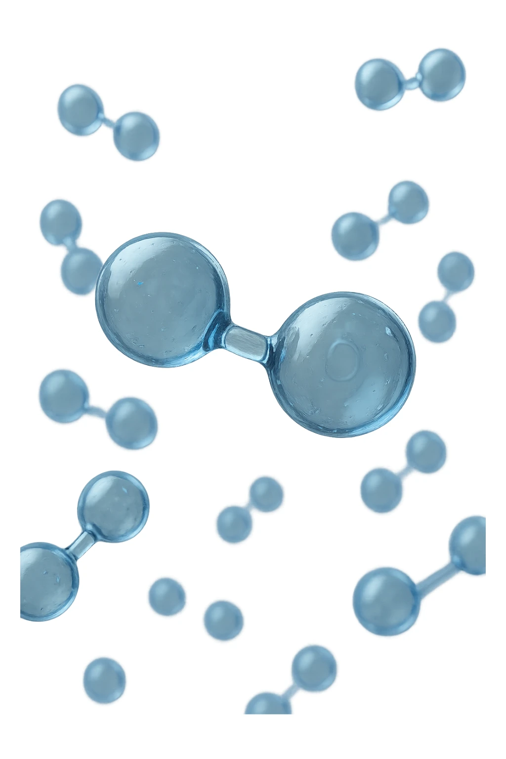 molecole di ossigeno che volano realisticheù sticker