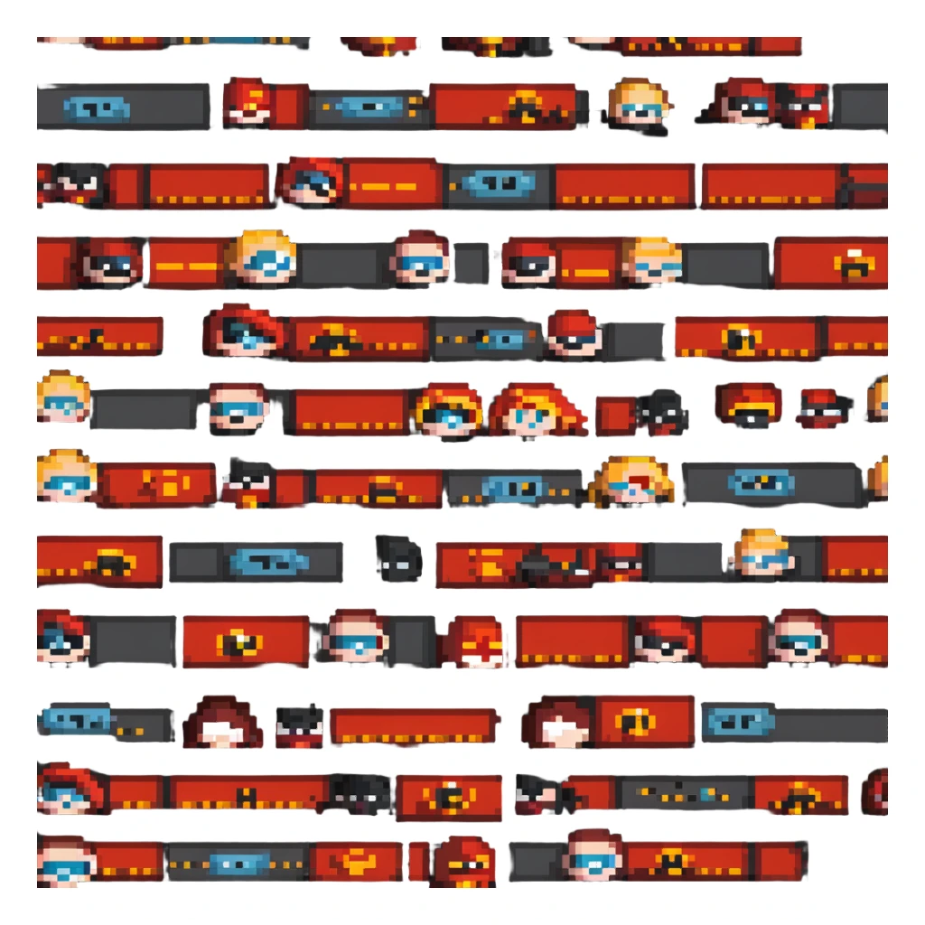 Incredibles superhero family sticker