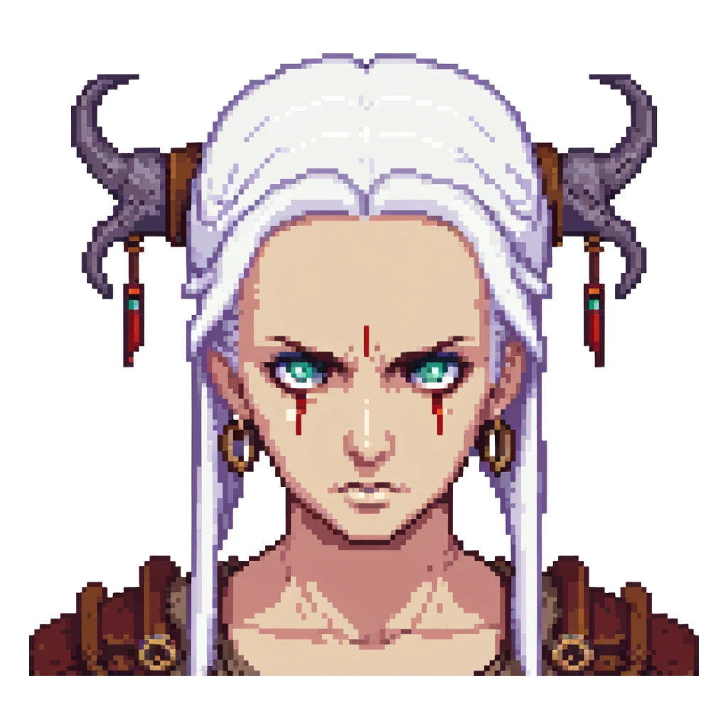 Umbralma from Baldur's Gate 3 with angry expression sticker