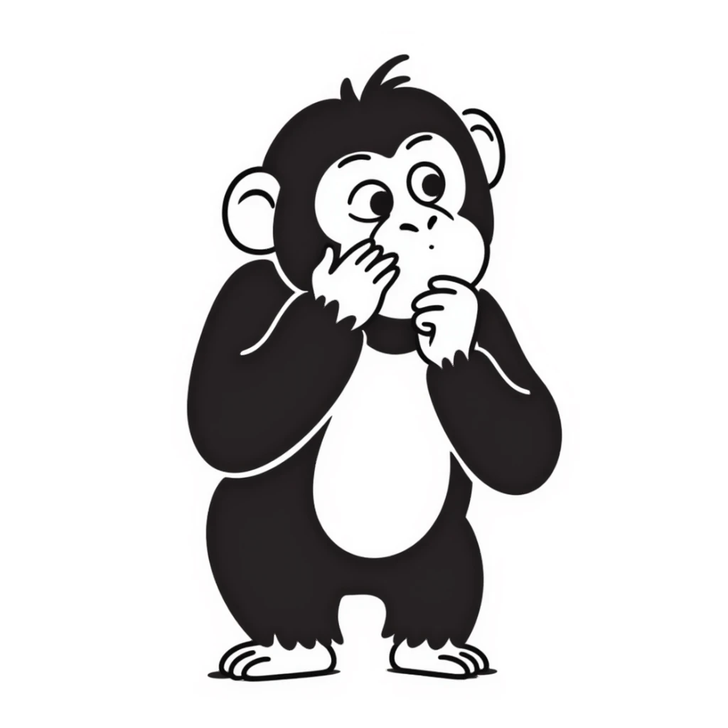 chimpanzee sticker