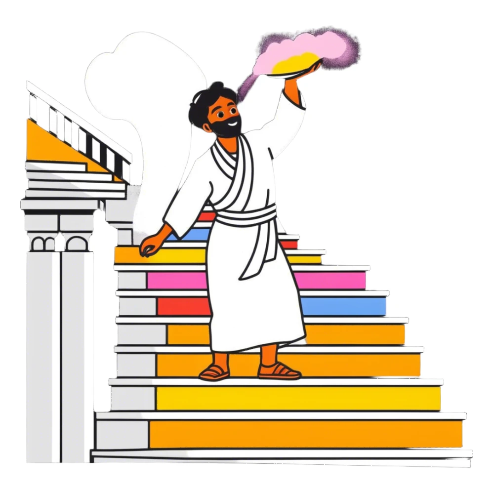 Happy Holi Varanasi ghat  sticker