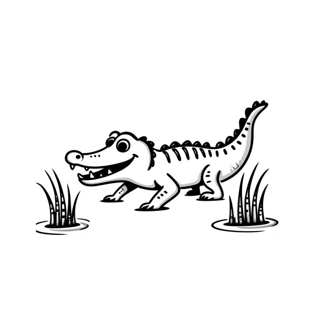 Alligator sticker