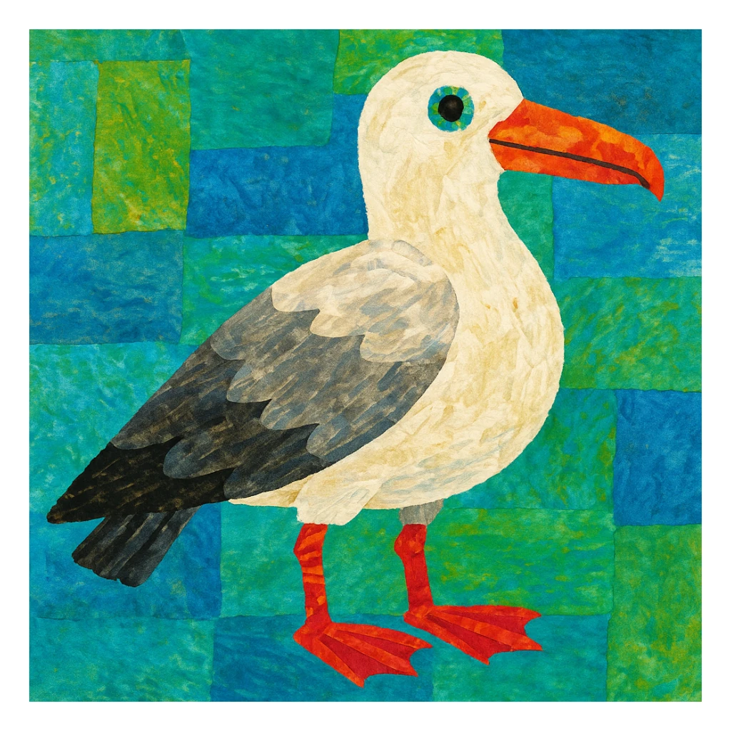 Eric carle seagull sticker