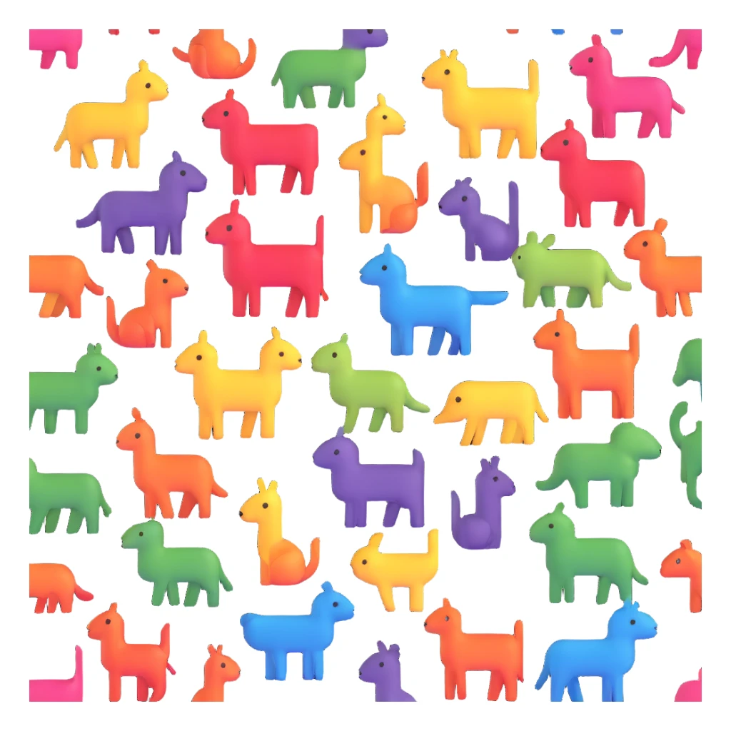 Rainbow Animals sticker