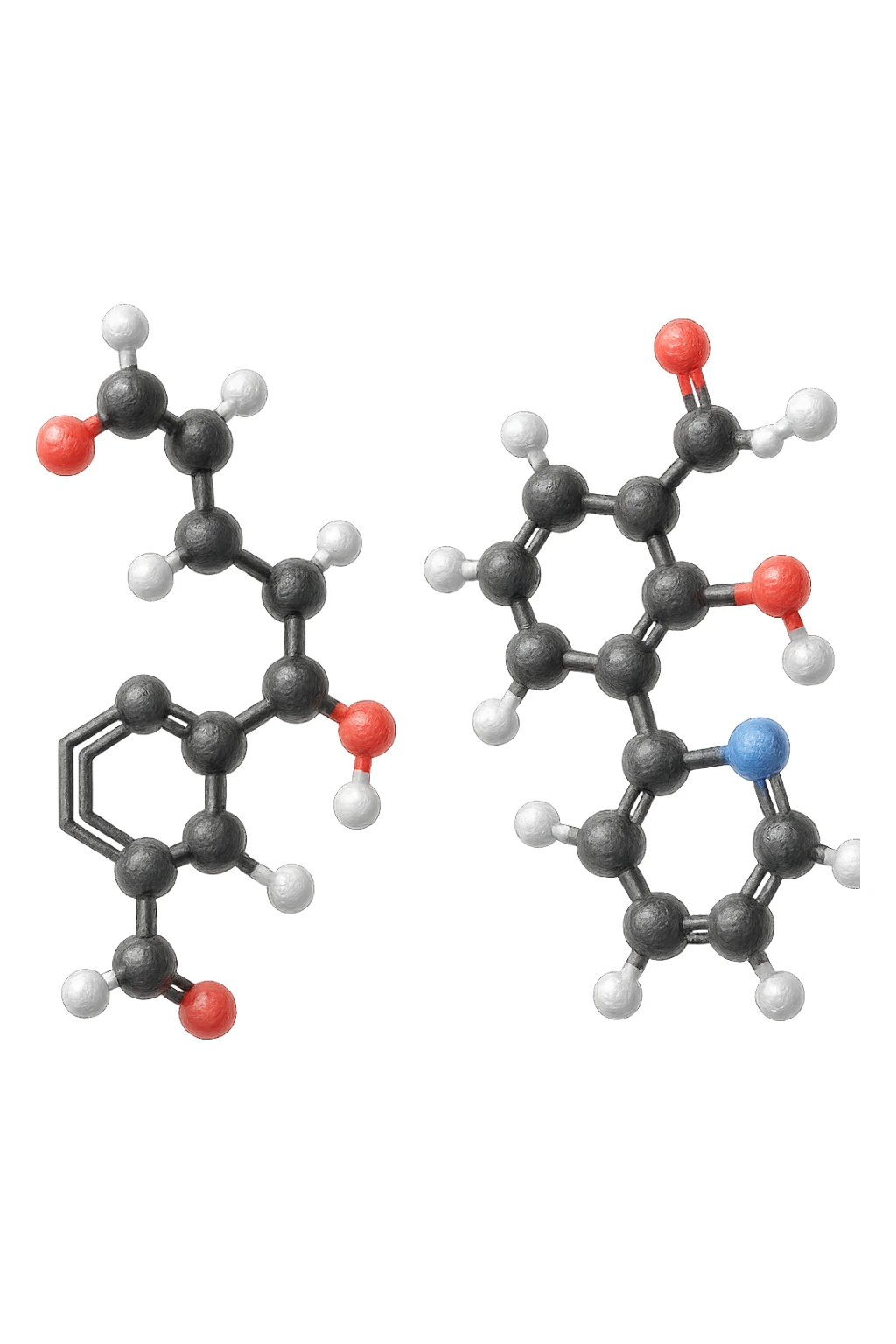 2 MOLECOLE DI ORMONE CHIMICHE IPERREALISTICA 4K sticker