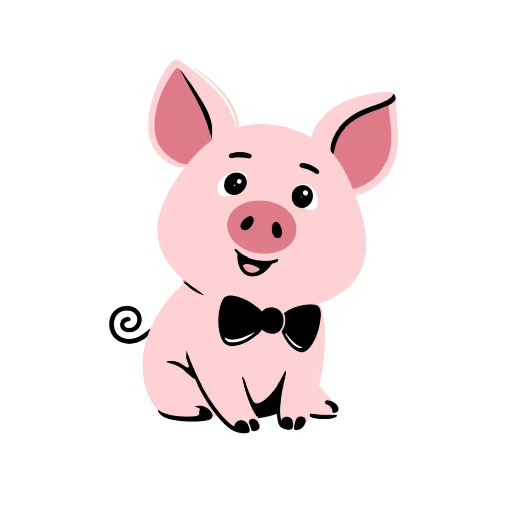 Pig sticker