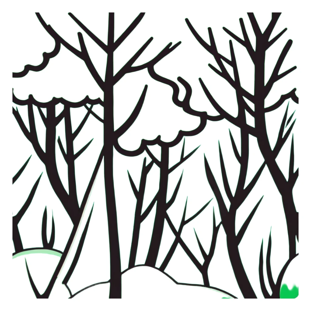 forest hunters typography sticker