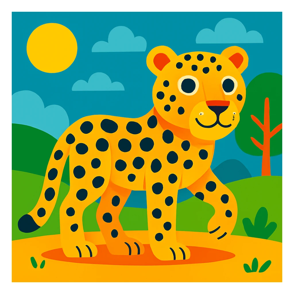 Leopard sticker