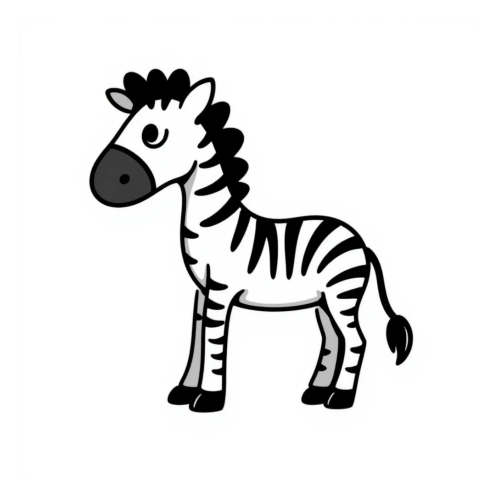 Zebra sticker