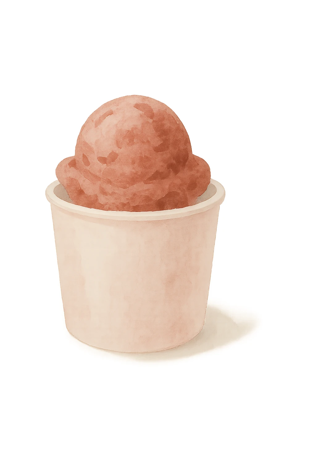 ice cream in a cup sticker