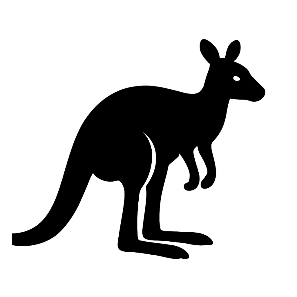 Kangaroo sticker