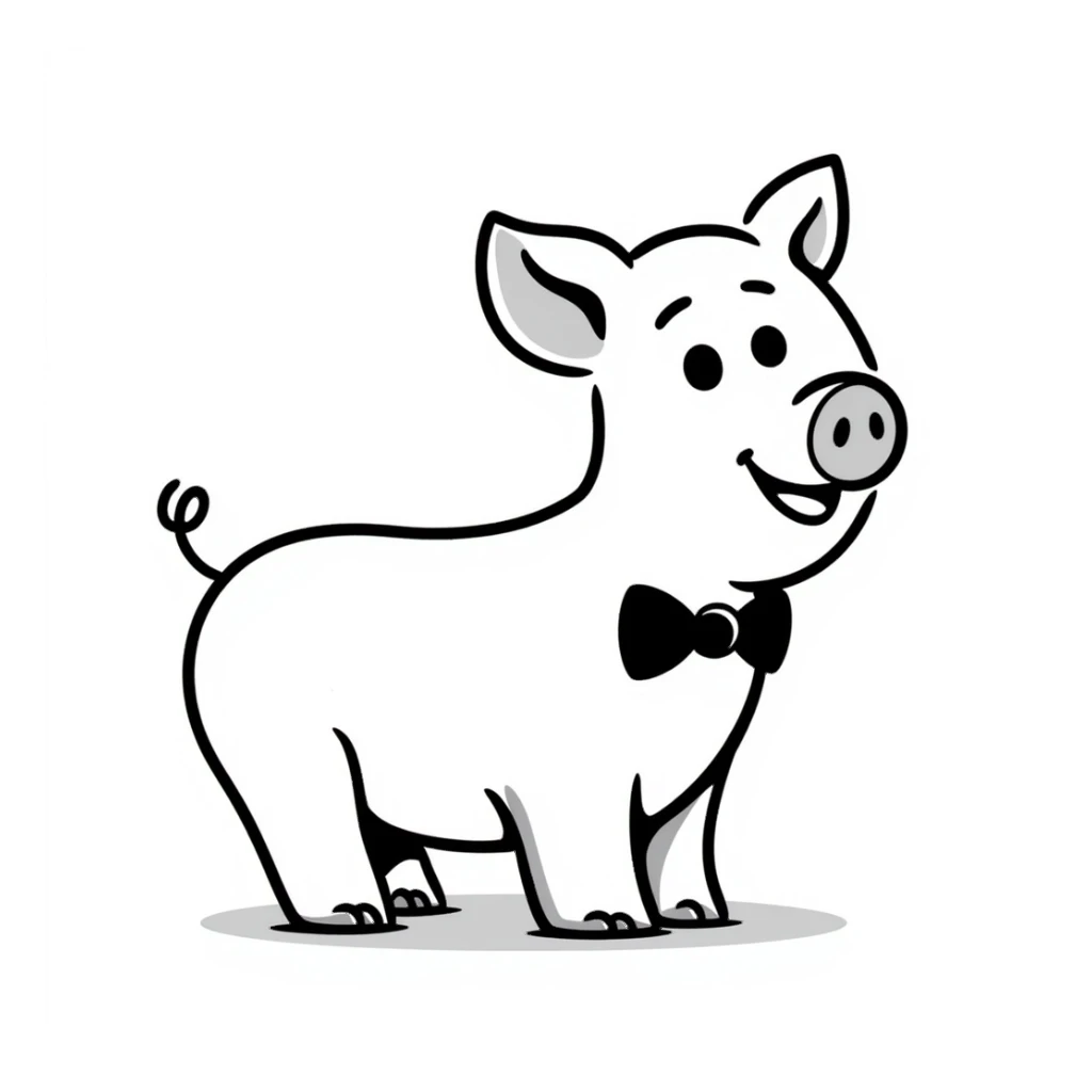 Pig sticker