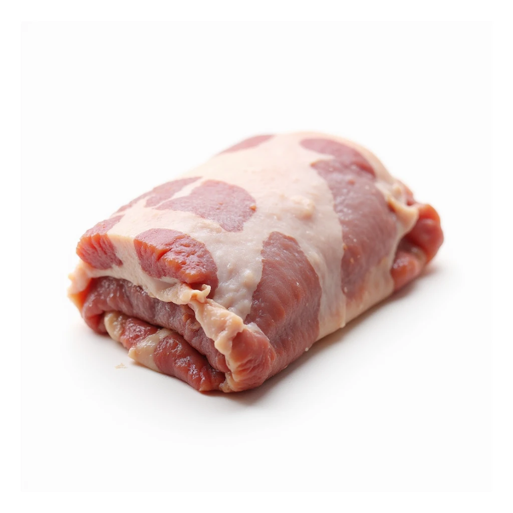 raw pork, uncooked, realistic, on a white background sticker