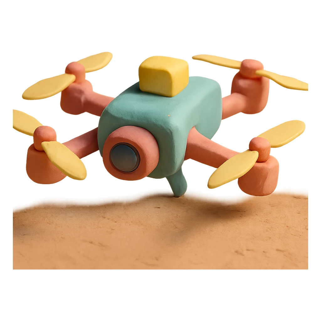 FPV drone soft pastel colors sticker