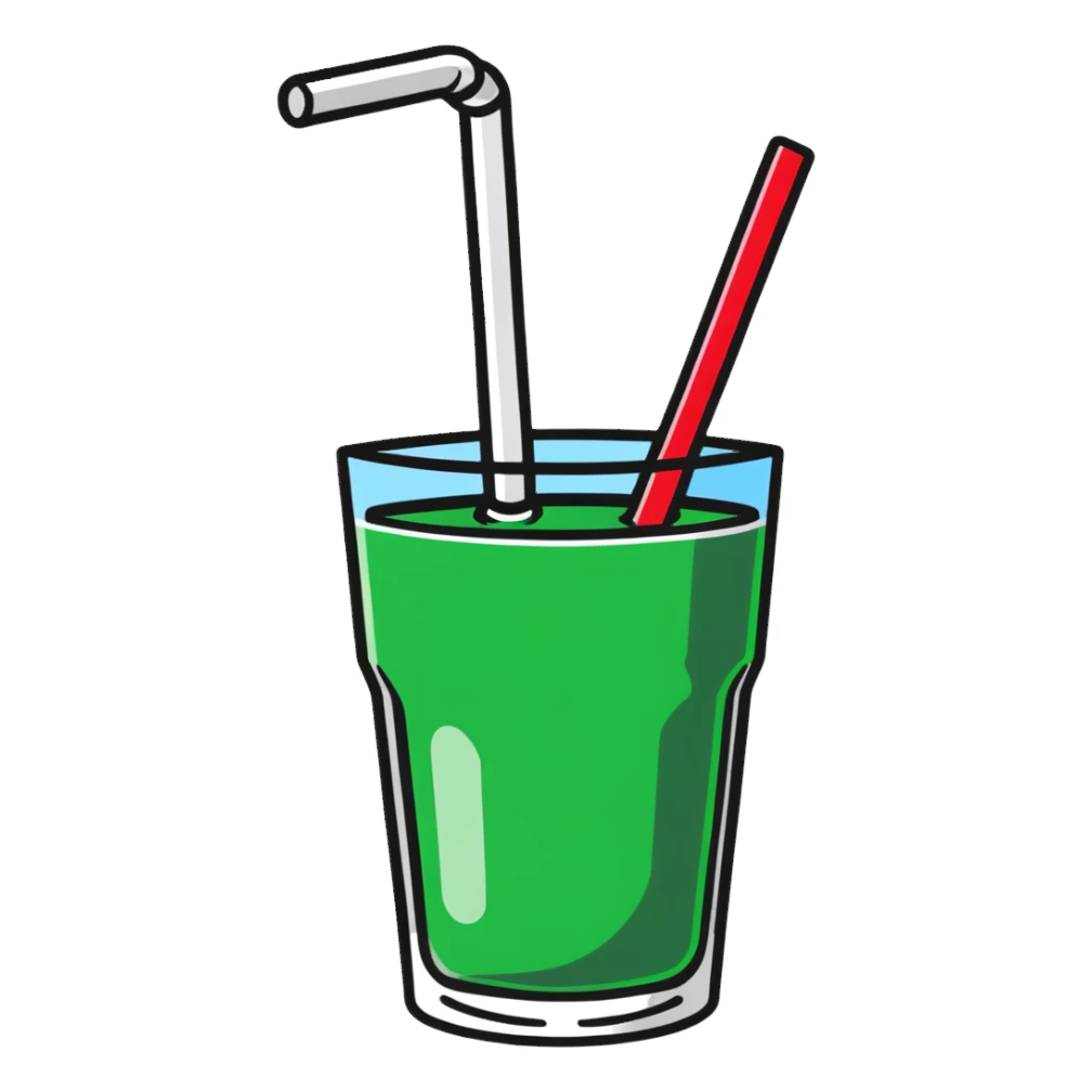 soda straws sticker
