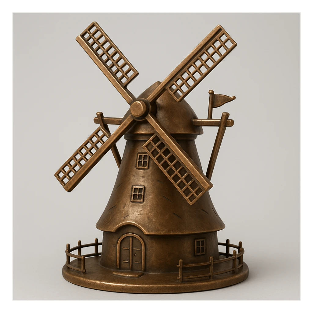 нарисуй мельницу  sticker