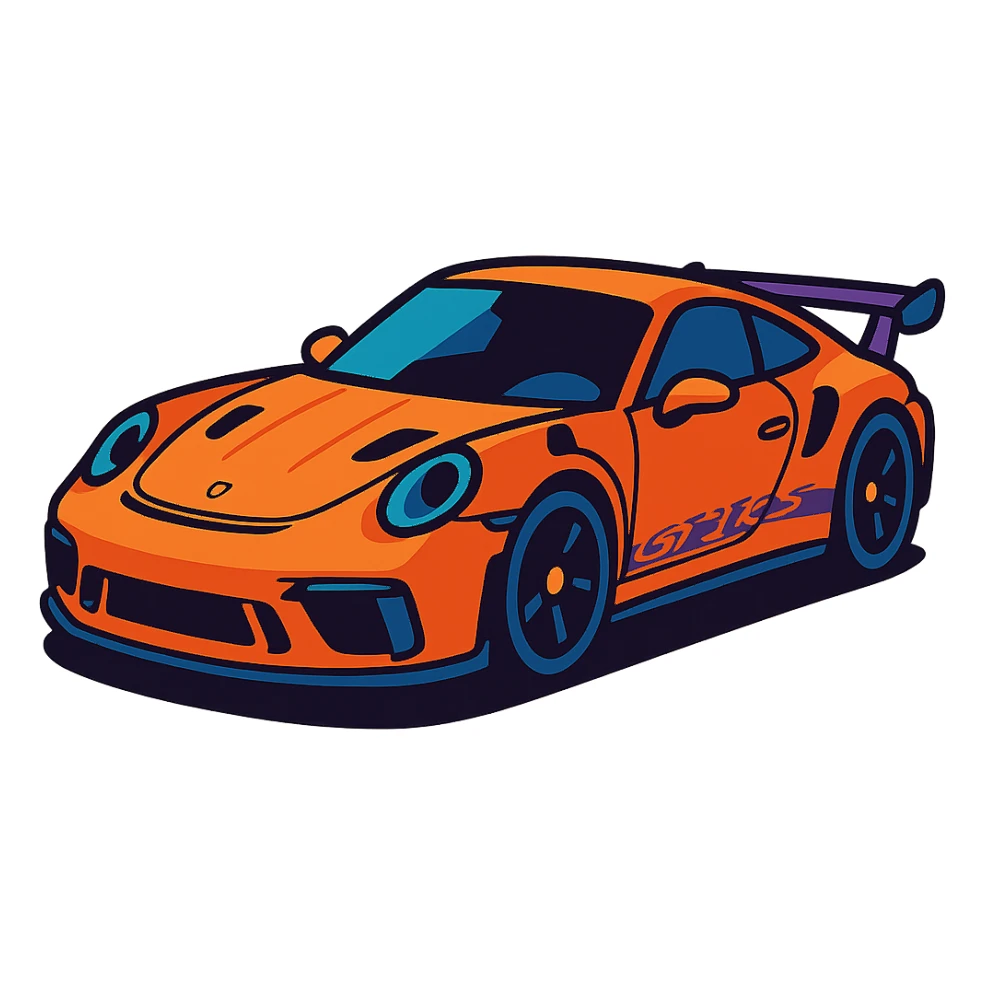 Porsche GT3 RS sticker