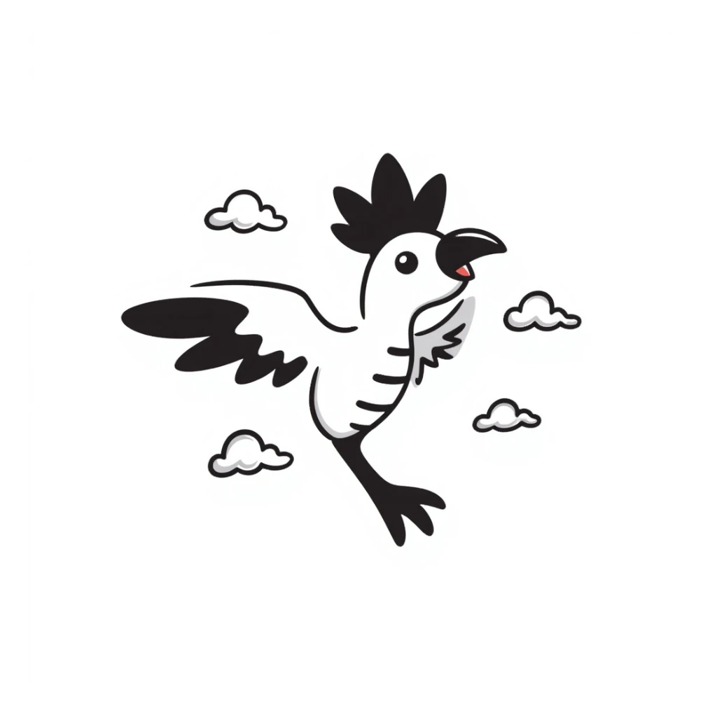 hand-drawn Zapdos doodle sticker