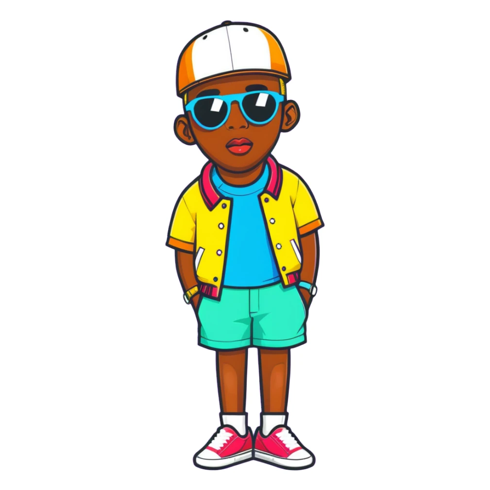Tyler the Creator rapper with his iconic style sticker