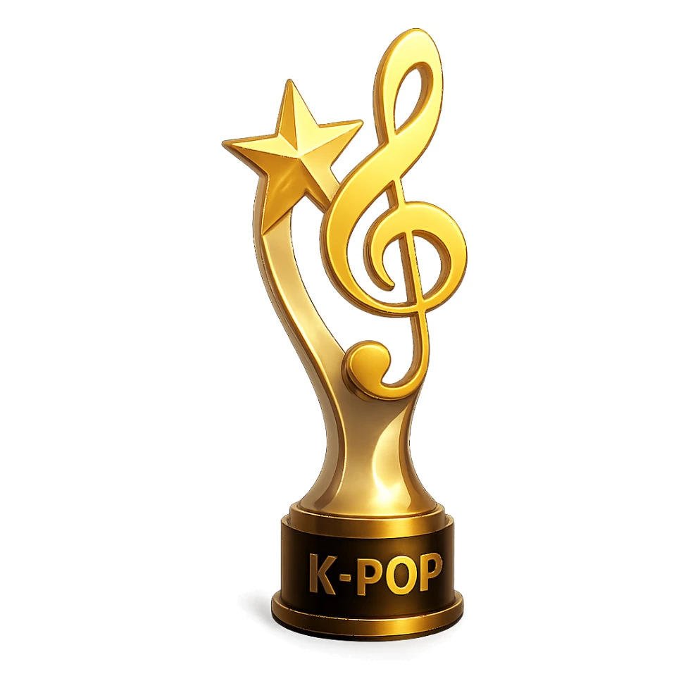 kpop trophy sticker