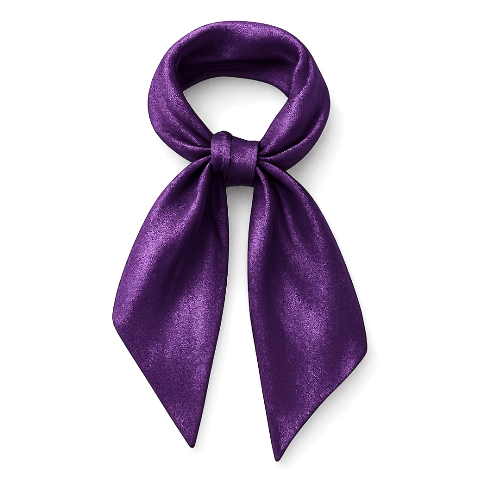 purple sparkly silk scarf sticker