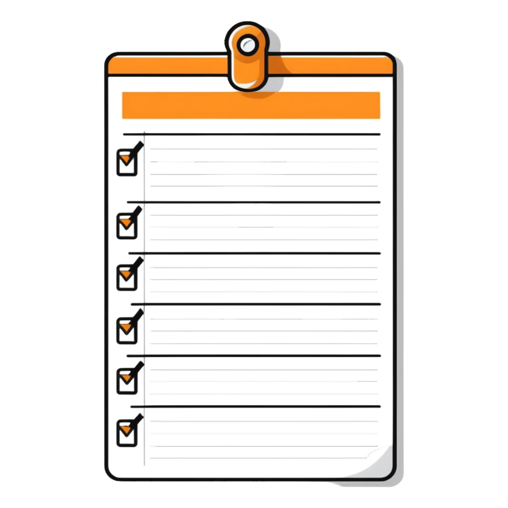 very long endless one-page to-do list sticker