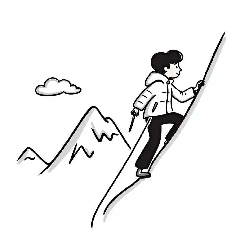 mountaineering sticker