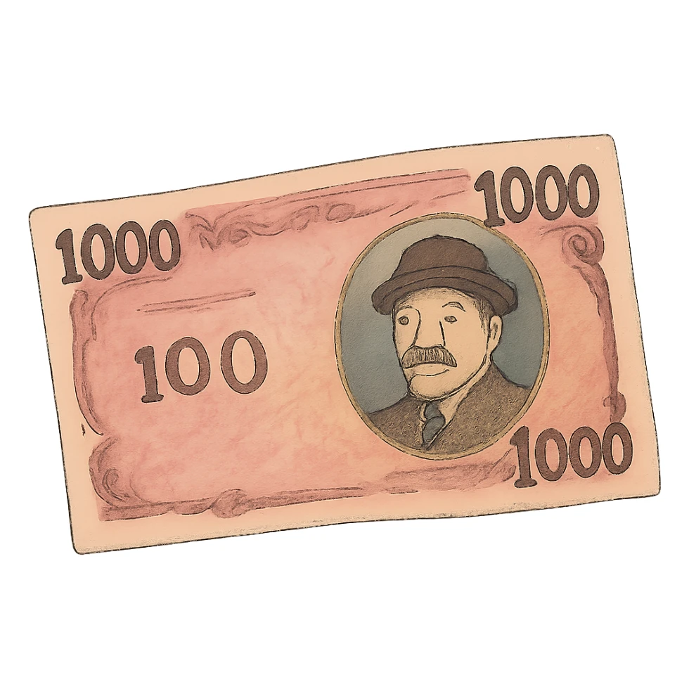 ghibli style pink cash sticker