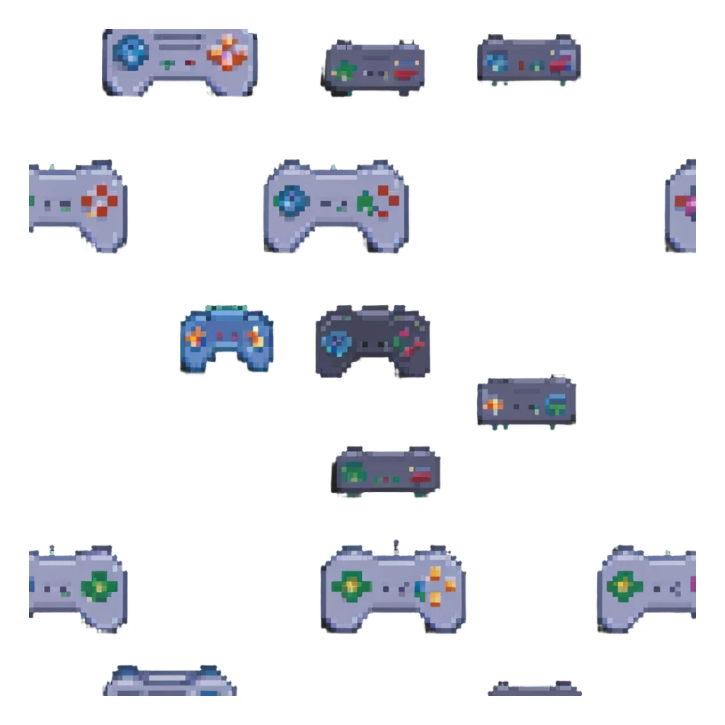 Classic game controller sticker