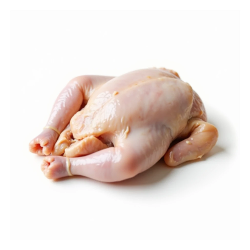 raw chicken, uncooked, realistic, on a white background sticker