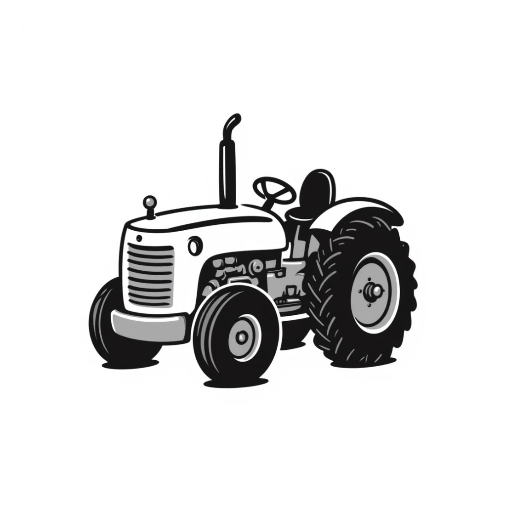Tractor sticker
