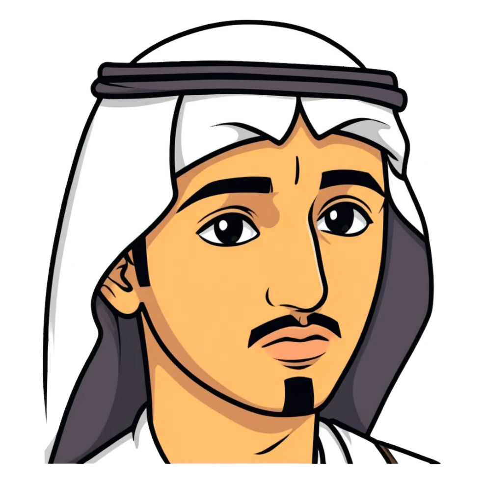 arabian guy with tears sticker
