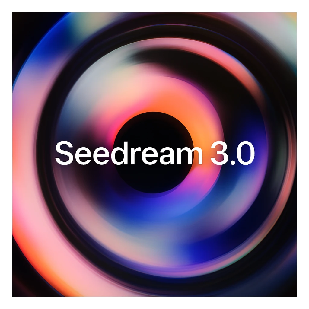 remake this and make "Seedream 3.0" bit bigger sticker